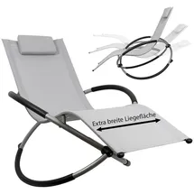 MuCoLa Schaukelliege 200 x 60 x 80 cm Grau