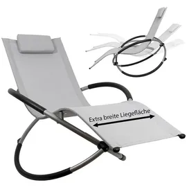 MuCoLa Schaukelliege 200 x 60 x 80 cm Grau