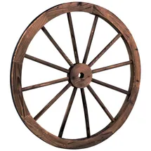 Costway Wagenrad 76 x 3,5 cm Braun