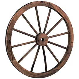Costway Wagenrad 76 x 3,5 cm Braun