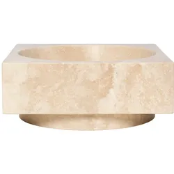 Ferm Living - Hew High Centrepiece Gericht Travertine - cm - 27 cm - 11 cm