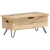 vidaXL Truhenbank Mango Braun 90 x 40 x 45 cm