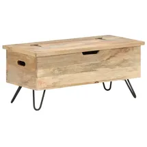 vidaXL Truhenbank Mango Braun 90 x 40 x 45 cm