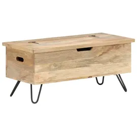 vidaXL Truhenbank Mango Braun 90 x 40 x 45 cm