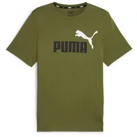 Puma Ess+ 2 Col Logo Kurzarm-T-Shirt Olive Green M