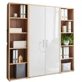 BMG Möbel Office Edition Aktenschrank 3tlg 80 x 40 x 180 braun