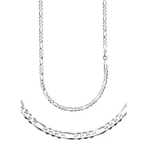 FIRETTI Collierkettchen Figarokette Silber 925 50