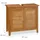 Relaxdays Waschbeckenunterschrank 2 Türen 67 x 60 x 30 cm Natur/Hellbraun