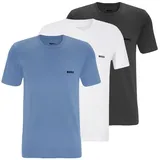 Boss Unterziehshirt Classic T-Shirt (3-St) mit fein geripptem Rundhalsausschnitt bunt L
