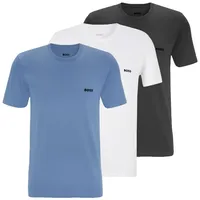 Boss Unterziehshirt Classic T-Shirt (3-St) mit fein geripptem Rundhalsausschnitt bunt L