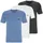 Boss Unterziehshirt Classic T-Shirt (3-St) mit fein geripptem Rundhalsausschnitt bunt L