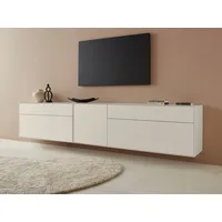 LeGer Home by Lena Gercke Lowboard »Essentials«, (2 St.), Breite: 279cm, MDF lackiert, Push-to-open-Funktion, grau