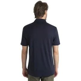 Icebreaker Merino 150 Tech Lite Iii Kurzarm-poloshirt - Midnight Navy - L