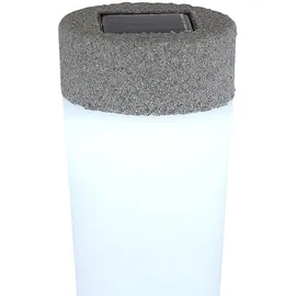 GLOBO 2er Set LED Solarleuchten, Steinoptik, Erdspieß, H 45,6 cm