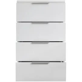 SchlafKONTOR Boxxx Nachtschrank, weiß Kunststoff, 4 Schubladen, 46x79x42 cm x 42 cm mit - UNIVERSAL