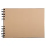 Exacompta Set Scrapbooking Album 32x22cm Kraft Scrap' Addict Kraft braun 16802E