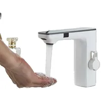 Intelligenter Badezimmer Wasserhahn, Doppel-Sensor-Technologie, Heiß-Kalt-Wasser-Mischer, Weiß