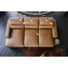 KAWOLA Big Sofa DORI Leder cognac Longchair links