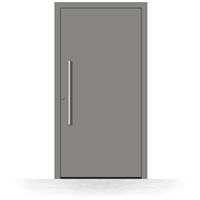 Haustür Dunkelgrau RAL 9007, Aluminium, Schüco, 700 x 1700 mm, DIN links nach innen öffnend, Modell Berlin, individuell konfigurierbar