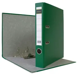 Midori 8 x Akten-Ordner PP A4 50 mm Grün Kunststoff Archiv Büroordner Ringordner