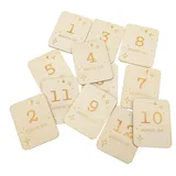 DOITOOL 12stücke Holzscheiben Meilensteinkarten Aus Holz Foto-Requisiten Wachstumsfotos