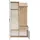 WFL GROUP Nex Garderobenschrank 97 x 195 x 30 cm braun