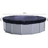 Quick Star Poolabdeckung Schwarz Kunststoff, Rund 460x460 cm Freizeit, Pools und Wasserspaß, Poolzubehör, Poolabdeckung