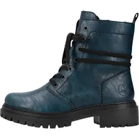 Rieker Damen Schnürstiefeletten 72675, Frauen Stiefeletten,uebergangsschuhe,uebergangsstiefel,schnürboots,übergangsschuhe,blau (12),42 EU, / 8 UK - 42