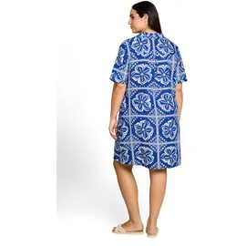 Tom Tailor Druckkleid Sommerkleid Blau 46