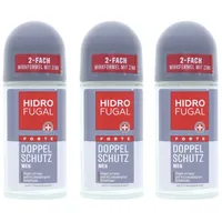 Hidrofugal Men Forte Doppel Schutz Deo Roll On 3 x 50 ml