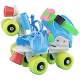 GDZTBS Kinder Rollschuhe Doppelreihig 4 Rollen Skateschuhe Größe Slalom Rollschuhe Inlineskates Kinder Jungen Mädchen