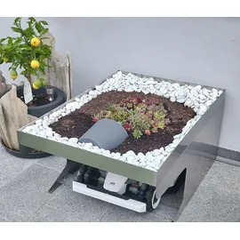 MCW Mähroboter Garage G60 70 x 100 x 47 cm edelstahl