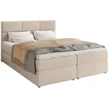 bromarkt Boxspringbett mit Bettkasten, Polsterbett, Bett Beige Cosmic 10, 140 x 200 cm, 140x200 cm, Schlafzimmer, Betten, Boxspringbetten
