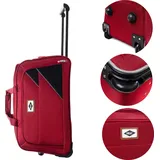 RGL SL L 23" Trolley Reisetasche auf Rollen Ausziehbarer Griff Duffel Grösse: L 23" Farbe: Dunkel Rot - Rot