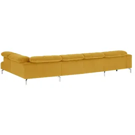 Lounge Collection Wohnlandschaft Mikrofaser 3-Sitzer Gelb