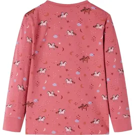vidaXL Kinderpyjama mit Langen Ärmeln Altrosa 104