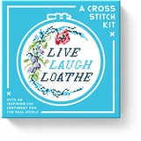 Abrams & Chronicle Live Laugh Loathe Cross Stitch Kit