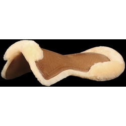 Acavallo Gel-Pad mit Lammfell - natur, M