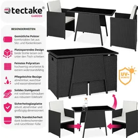 Tectake Lausanne Set 3-tlg. schwarz