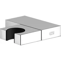 GESSI Rettangolo Verstellbarer Wand-Brausenhalter, 20160707, Farbe: Metall Schwarz gebürstet