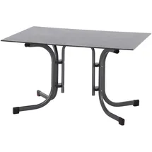 Siena Garden Klapptisch Sola Rechteckig Anthrazit 80 cm x 120 cm