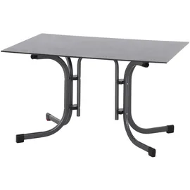 Siena Garden Klapptisch Sola Rechteckig Anthrazit 80 cm x 120 cm