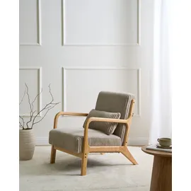Beliani Sessel SORSELE Cord 72 x 71 x 70 cm Beige