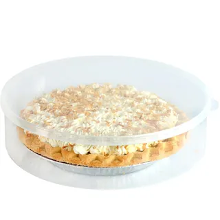 Youngever Kuchenbehälter aus Kunststoff, 28 CM, Frischhaltebehälter für Kuchen, Cupcake Träger, Durchsichtiger, Runder Frischhaltebehälter mit Deckel