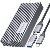 ORICO NVMe Gehäuse 40Gbps für Thunderbolt 3/4, USB 3.2/3.1/3.0/2.0, ASM2464PD, Ganz aus Aluminium M.2 SSD Gehäuse für PCIe 2280 M-Key (B+M Key) SSD, NVMe Adapter bis zu 2800 MB/s- M234GY