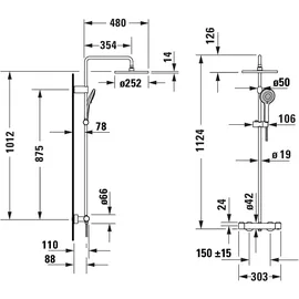 Duravit Duschsystem, Duschsystem