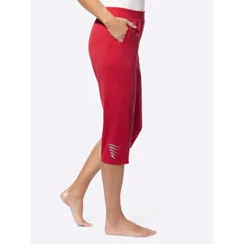 Sieh an! Capri-Freizeithose Rot 52