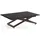 WFL GROUP Axen Schwarz Metall 120-160 x 80 x 38-75 cm