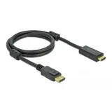 DeLock Aktives DisplayPort zu HDMI Kabel 4K 60 Hz 1 m Schwarz
