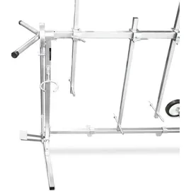 BITUXX Lackierständer Stahl 360° silber fahrbar 6-armig